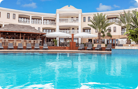 The Acoya Curacao Resort, Villas and Spa located on the island of Curaçao.