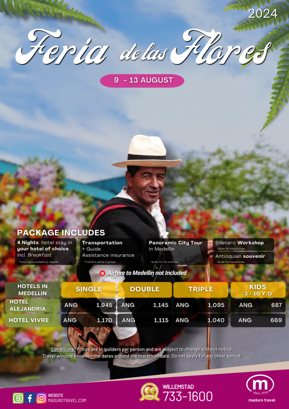 Feria de las Flores Medellin 2024 4N5D